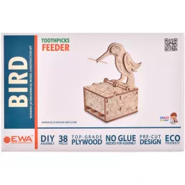 Механический 3D-конструктор из дерева "Птица" картинка 372029 - МосИгра